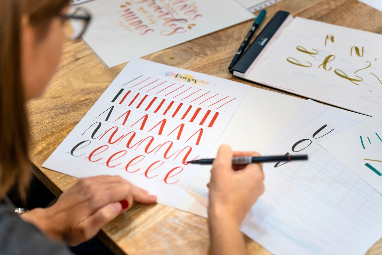 Brush pen calligraphy